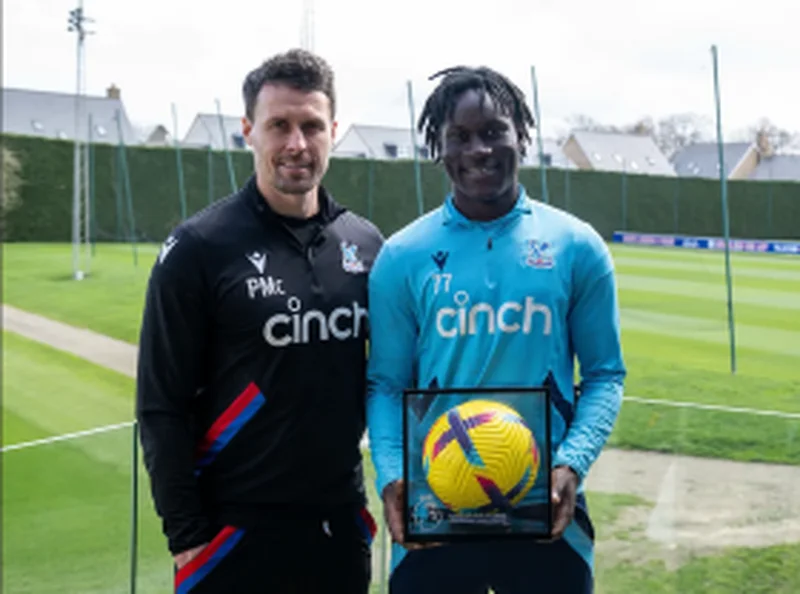 Crystal Palace midfielder Ozoh gets PL debut ball after history-making appearance v NewcastleÂ 