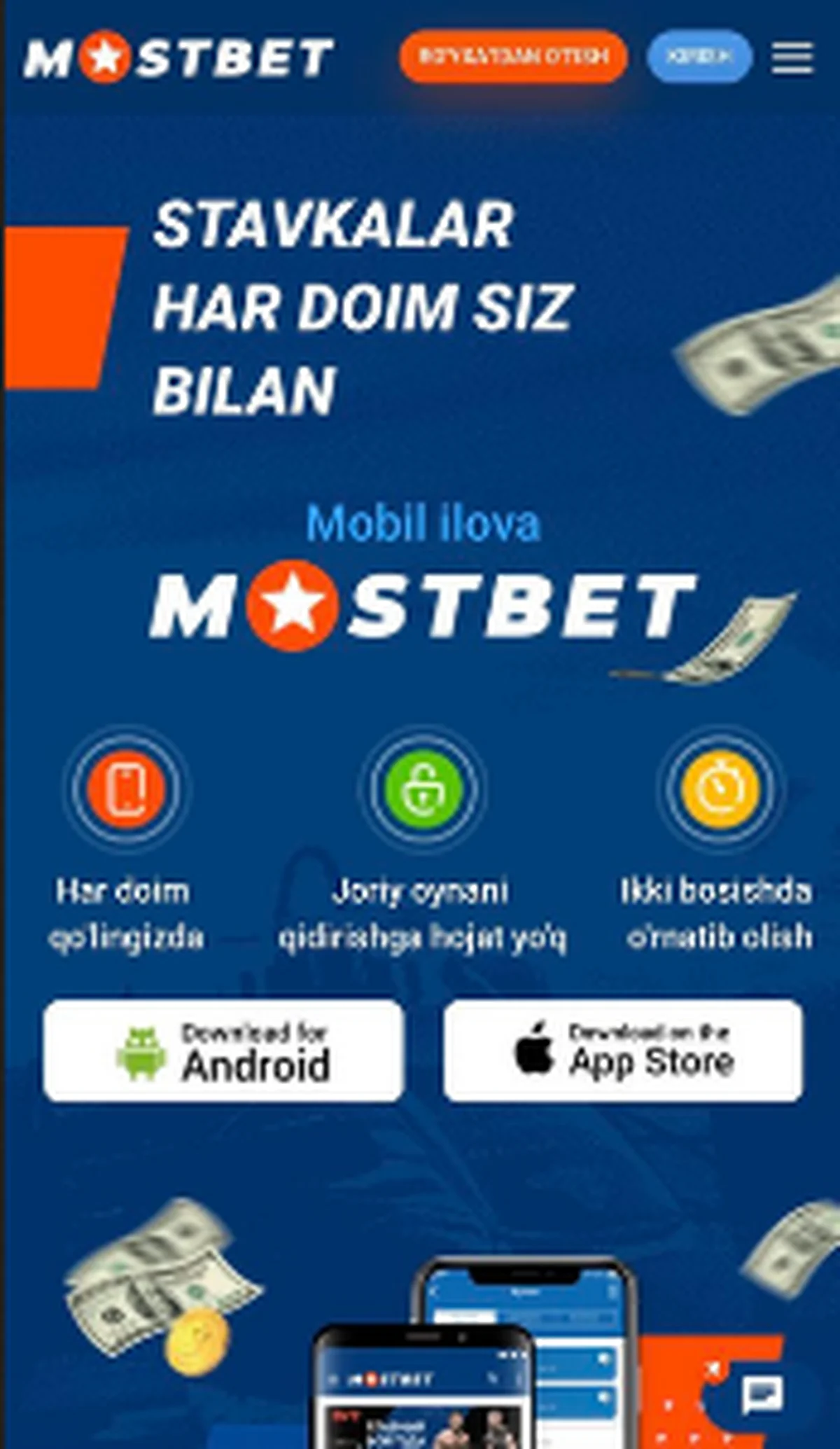 One of the high-quality bookmakers, worthy of the attention of the Uzbek user â€“ Mostbet