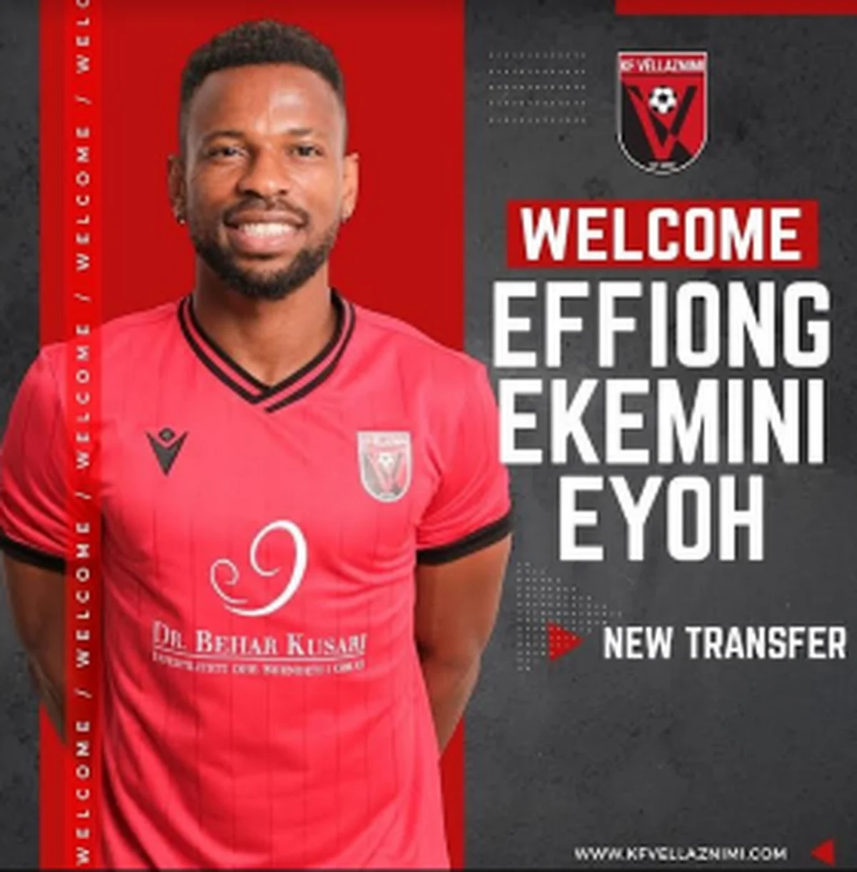 Done deal: Eyoh completes transfer to nine-time KosovanÂ championsÂ 