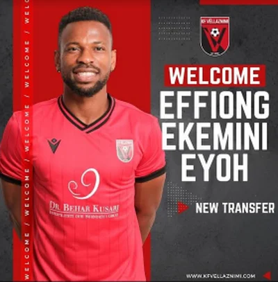 Done deal: Eyoh completes transfer to nine-time KosovanÂ championsÂ 