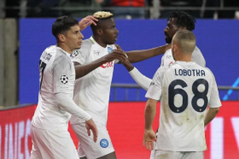  OsimhenÂ continues his prolific form with goal in Napoli's 2-0 win againstÂ Eintracht Frankfurt