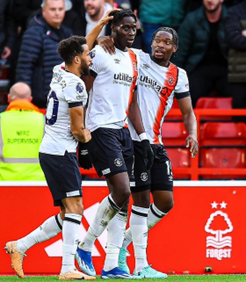 Supersub: Adebayo's injury-time goal salvages point for Luton Town in 2-2 draw against Nottingham ForestÂ 