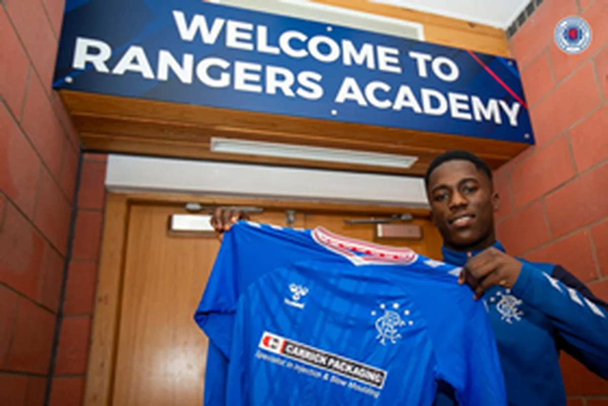Former Arsenal Midfielder Ebiowei Scores First Goal In A Glasgow Rangers Shirt 