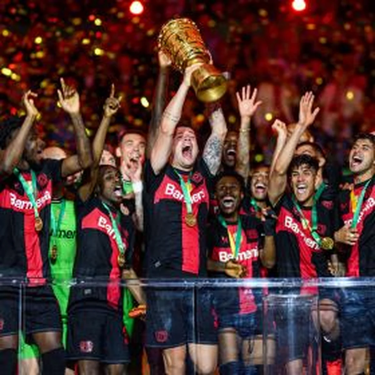Super Eagles duo Nathan Tella, Victor Boniface win the double with Bayer LeverkusenÂ 