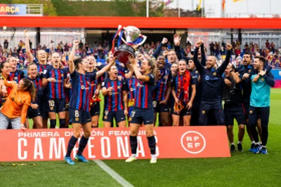  Super Falcons striker Oshoala wins fourth consecutive league title with BarcelonaÂ 
