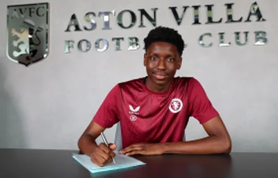 Official: Aston Villa win the race for the signature of 2006-born Nigerian midfielderÂ 