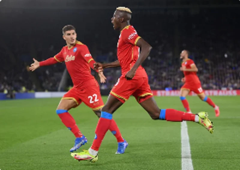 Napoli's two-goal hero Osimhen gives his reaction to draw against Leicester City 