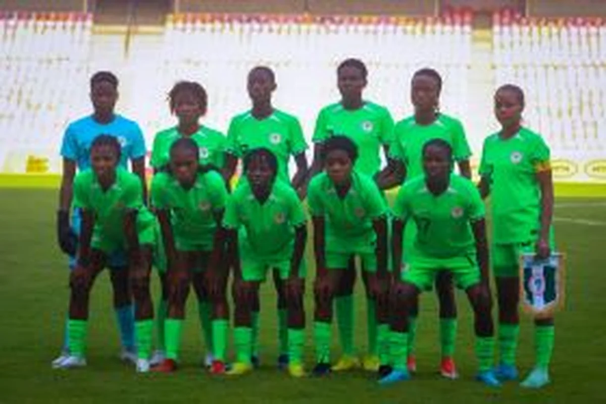 Nigeria 2 Morocco 0: Adoo on target as Falconets start title defenceÂ with win against Atlas LionessesÂ 