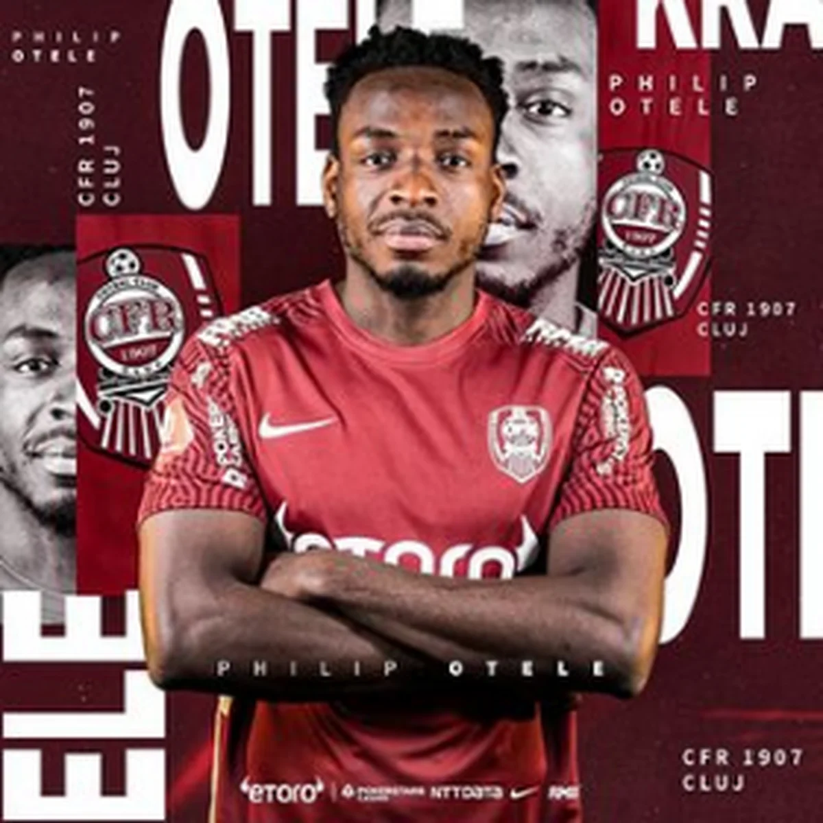 Official: Romanian club CFR Cluj snap up Philip OteleÂ 