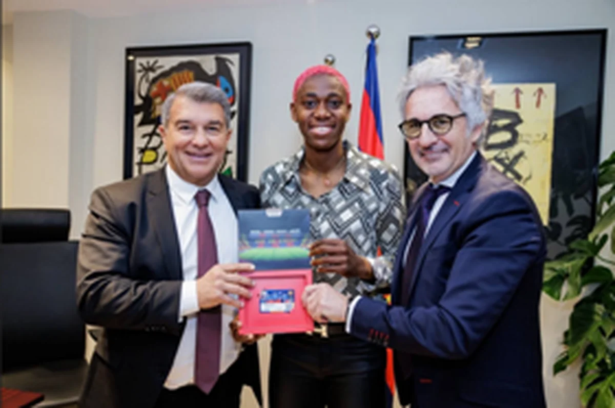 Every word Super Falcons captain Oshoala said after signing new deal with 'best team in the world'