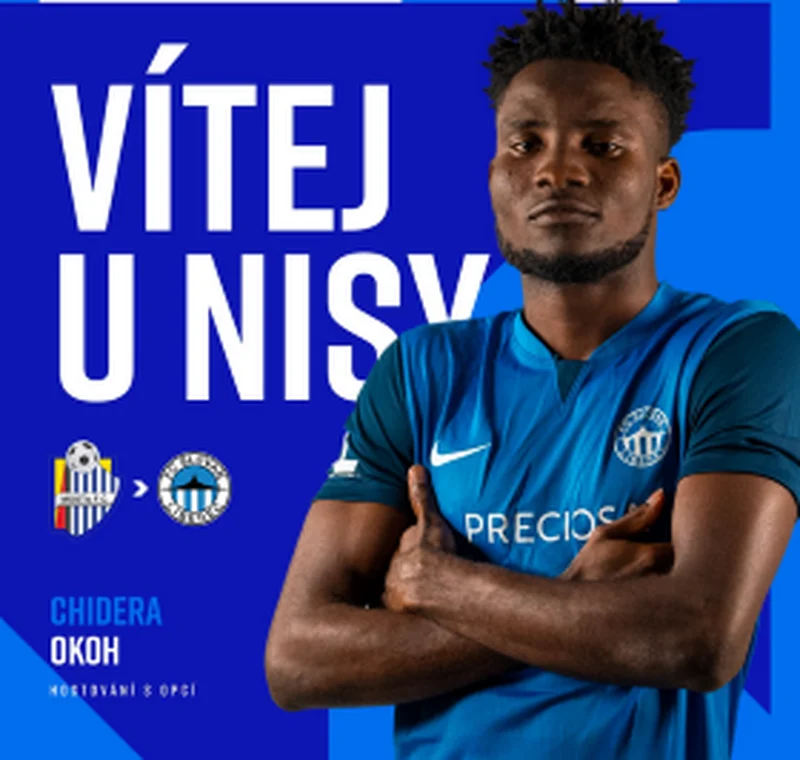 Official: Three-time Czech First League champions loan in Enugu State native OkohÂ 