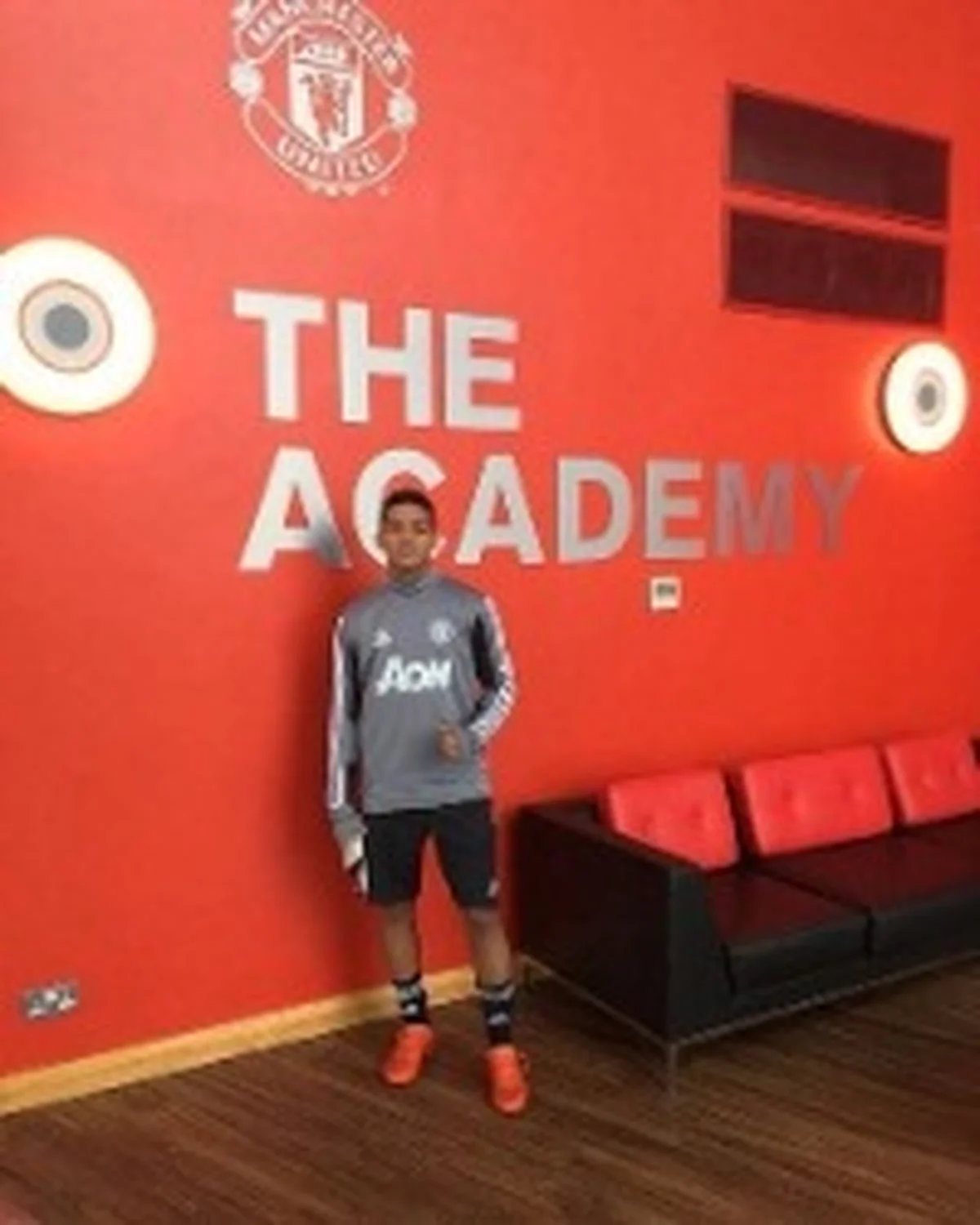 (Photo) Colombian Midfielder Dubbed The New James RodrÃ­guez Trains With Man Utd