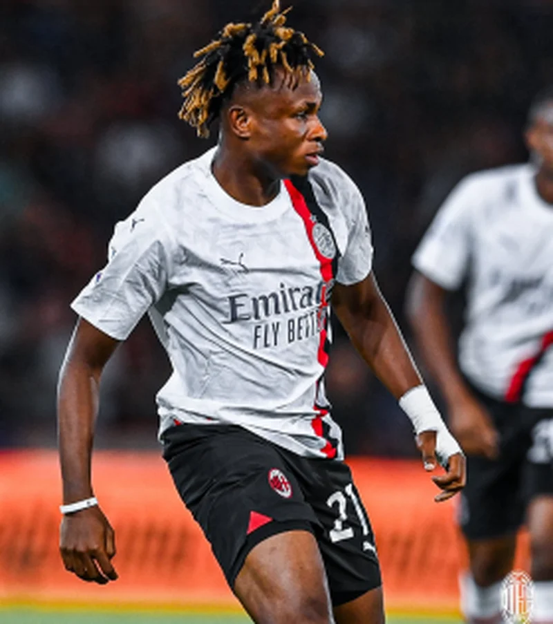 Super Eagles winger Chukwueze makes winning debut for AC Milan in Italy's Serie AÂ 