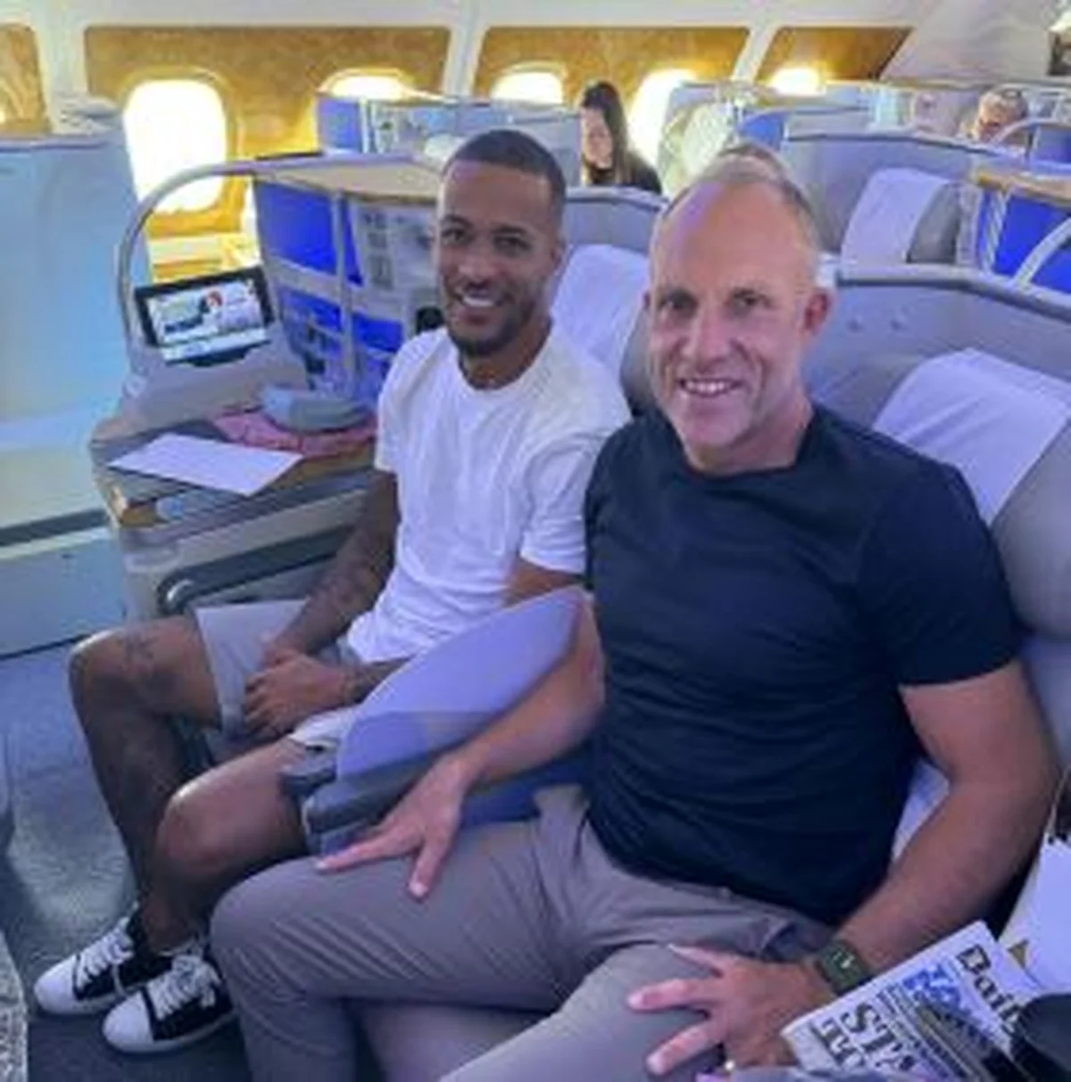 No going back: Super Eagles star pictured flying to Saudi Arabia to complete transfer toÂ Al-Kholood