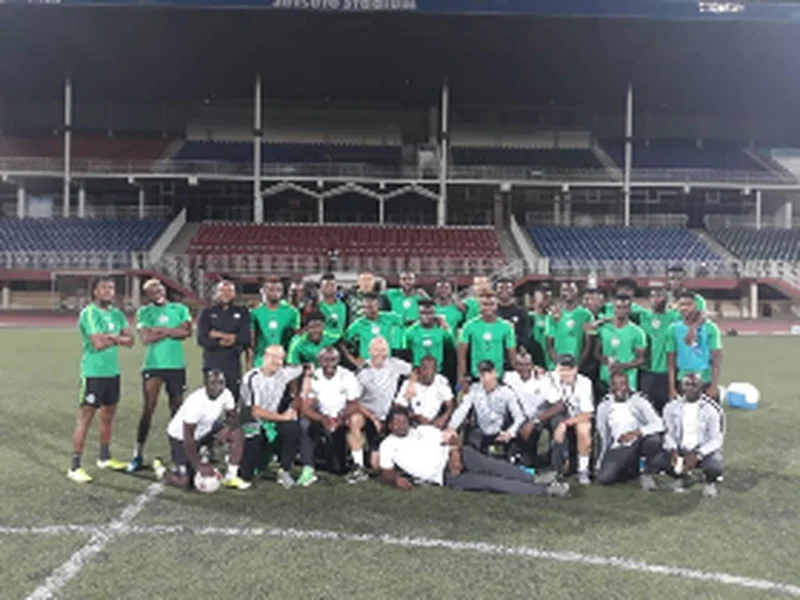 Super Eagles Train On Lesotho Soil Ahead Of Sunday's AFCON Qualifier