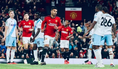 EFL Cup: Ozoh makes season debut for Palace as goals fromÂ Garnacho, Casemiro, Martial hand Man Utd win