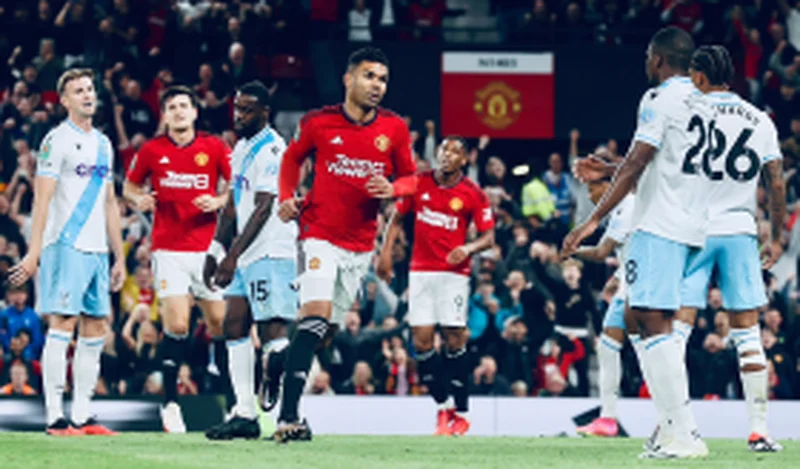 EFL Cup: Ozoh makes season debut for Palace as goals fromÂ Garnacho, Casemiro, Martial hand Man Utd win