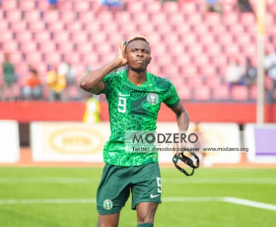 Super Eagles striker Osimhen nominated forÂ Ballon d'Or alongside Saka, Salah, Onana, 26 othersÂ 