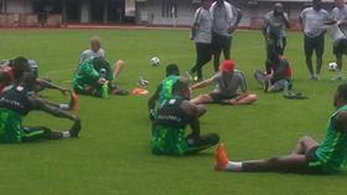 Blow-By-Blow Account Of Super Eagles Training Session On Friday Morning
