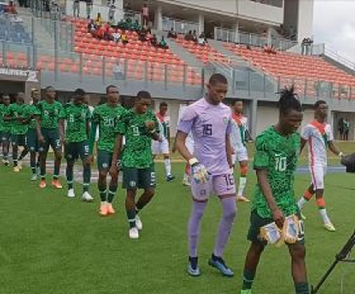 U17 AFCON qualifier Nigeria 1 Niger 0: Rapha Adams header secures three points for Golden EagletsÂ 