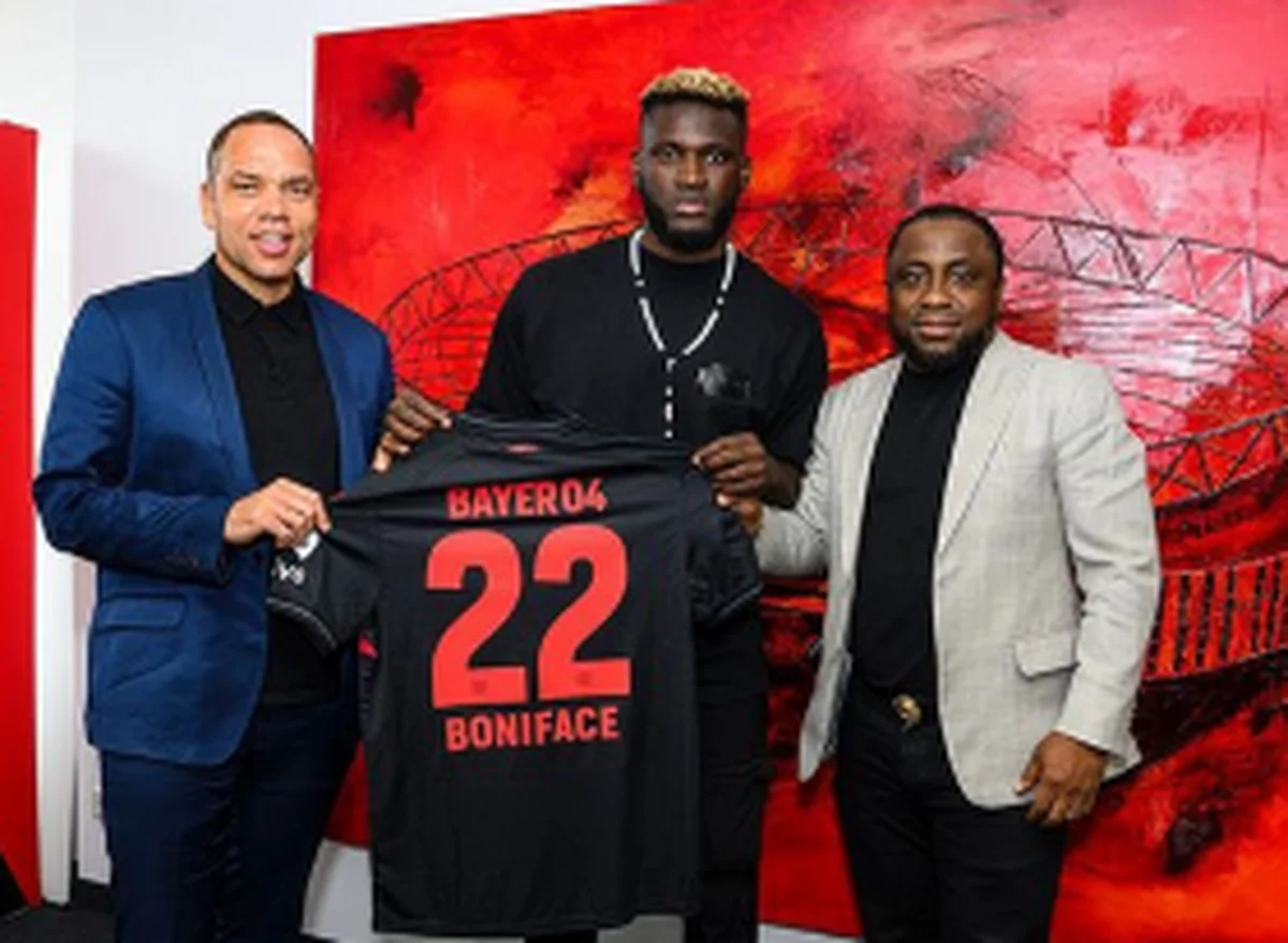 Boniface signs 5-year Bayer Leverkusen deal, RUSG to receive N17.3b plus bonusesÂ 