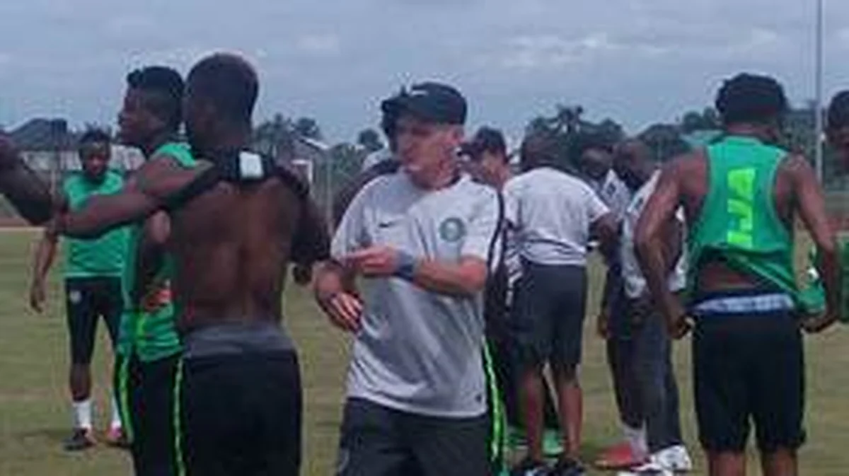 How Super Eagles Team A & B Lined Up, Simy & Iheanacho Score In Practice Game