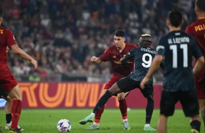 'You made the whole dressing room sad' - Roma star Abraham tells match winner OsimhenÂ 