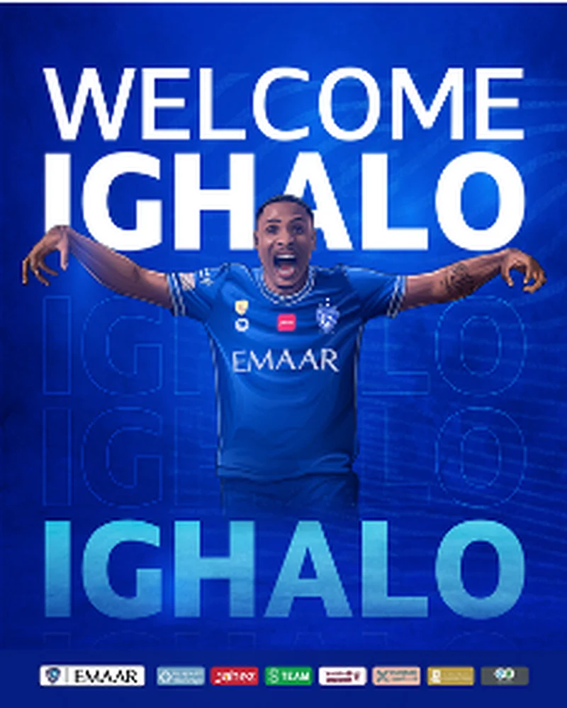  Al Hilal sign former Manchester United striker Ighalo for fee of N2.7billion; transfer confirmed 