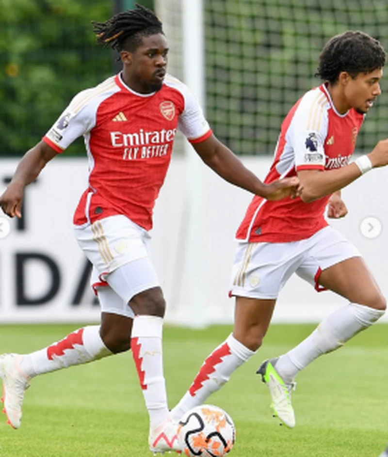 Two youngsters of Nigerian descent promoted to Arsenal first team training pre-EvertonÂ 