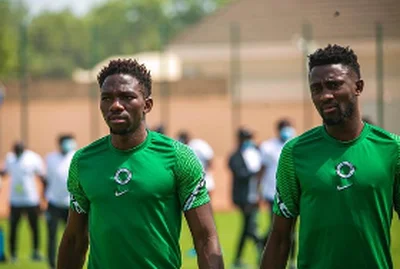  Super Eagles recovery session : Omeruo participates fully, Awaziem absent, ball-work for non-starters