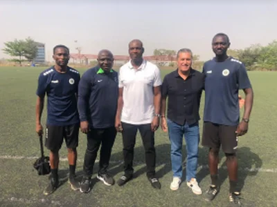  Peseiro, EguavoenÂ seen taking notes as Derby FA manhandle Golden Eaglets in 10-goal thriller