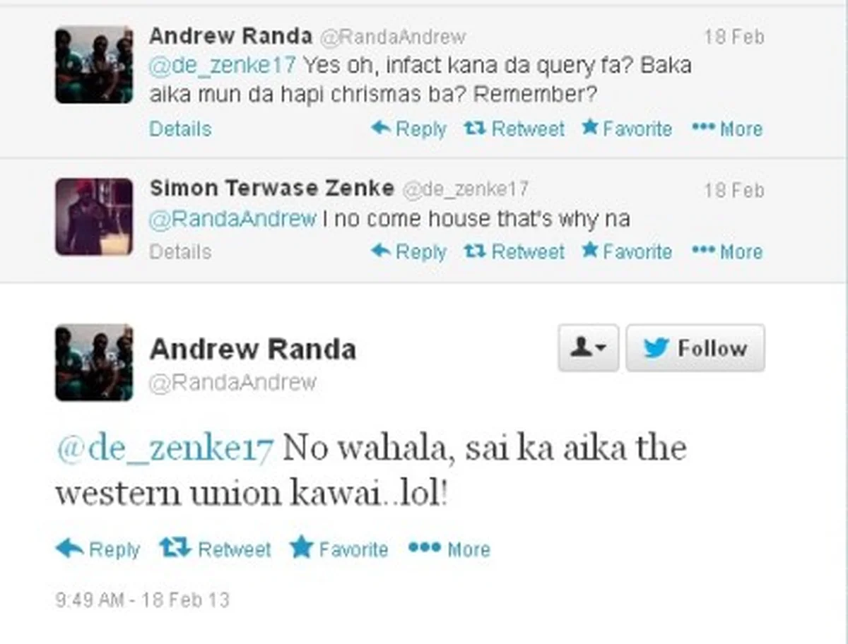 Whistle-blowing: Supersport blogger Randa Andrew Caught Soliciting A Bribe From Zenke 