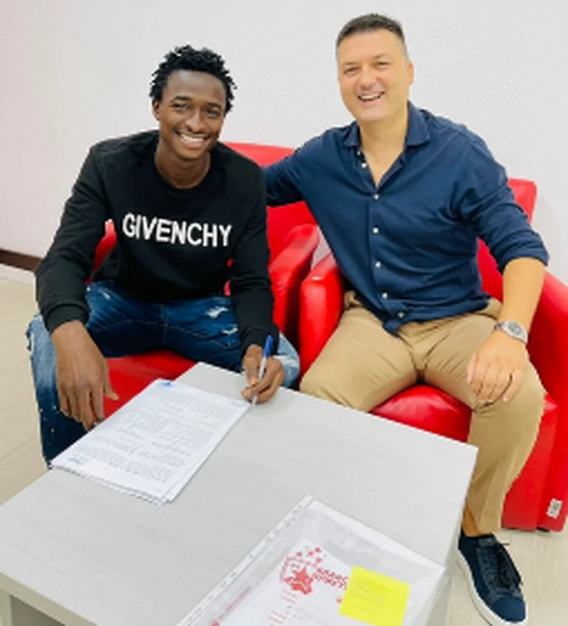 Photo : Younger brother of Super Eagles striker joins Red Star Belgrade 