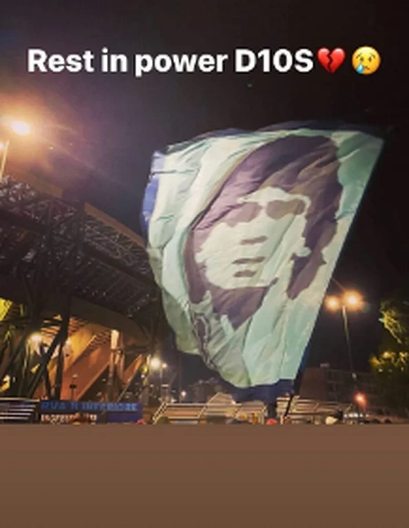 Super Eagles Striker Osimhen Reacts To The Passing Of Napoli Legend Diego Maradona 