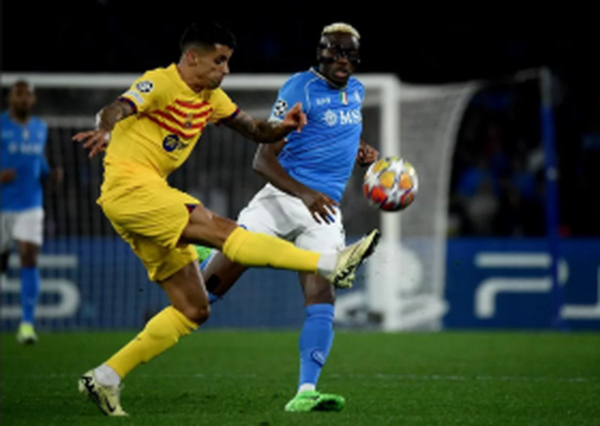 'He's one of the best strikers in the world' - Barcelona star hails Osimhen ahead of UCL showdown in SpainÂ 