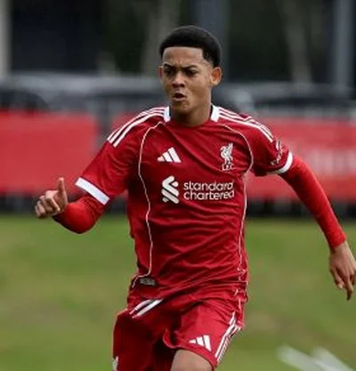 Forward eligible for Nigeria through paternal grandfather scores 21st goal of the season for Liverpool youth