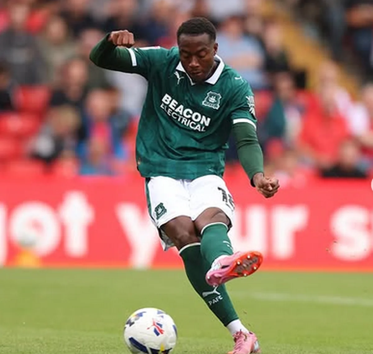 Striker who chose Nigeria over Ireland and Ivory Coast retained by Plymouth Argyle