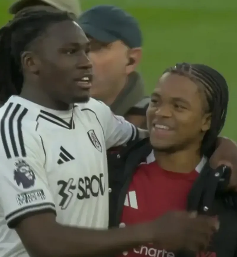 Not about Super Eagles: Real reason Ngumoha and Bassey linked up after Liverpool v Fulham